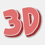 Text with Beautiful 3D Font