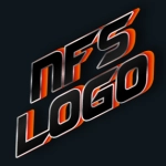 Beautiful 3D font in the style of Need for Speed