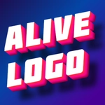 Logo with 3D gradient font