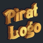 Beautiful gold 3D font