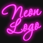 Neon PNG font generator