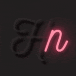 Creative neon CSS fonts