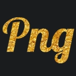 Gold lettering with font Lobster