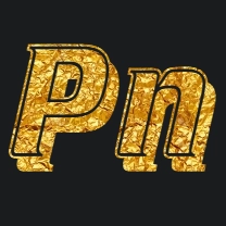 Gold lettering with font cricketinline