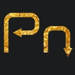 Gold lettering with font arroterminal