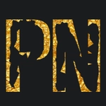 Gold lettering with font dsstamp