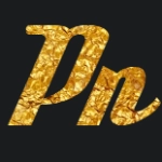 Gold lettering with font deftone