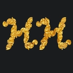 Gold lettering with font nobr2