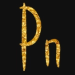 Gold lettering with font simpleiriska