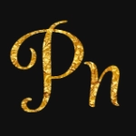 Gold lettering with font sladkoeshka