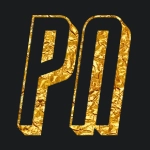 Gold lettering with font Strekf3d