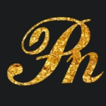Gold lettering with font Coca-Cola