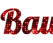 Red glitter lettering maker - beautiful font Lobster