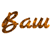 Online lettering maker with orange fiber effect png font